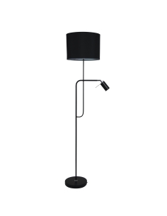 SL98585BK - Carmen Floor Lamp With Child and Shade BlackSL98585BK