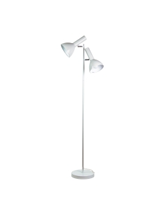 Oriel VESPA TWIN FLOOR LAMP WHITESL98572WH