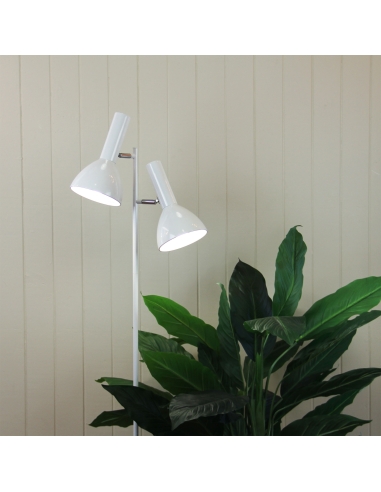 SL98572WH - Vespa Twin Floor Lamp WhiteSL98572WH