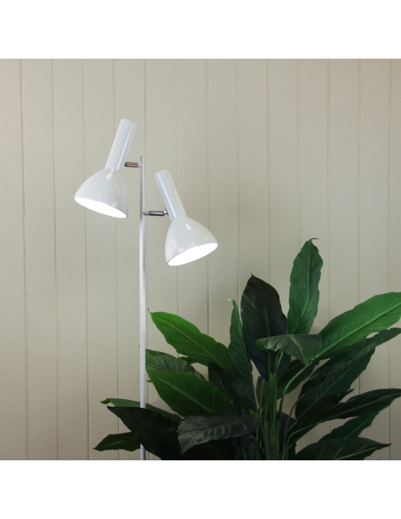 SL98572WH - Vespa Twin Floor Lamp WhiteSL98572WH