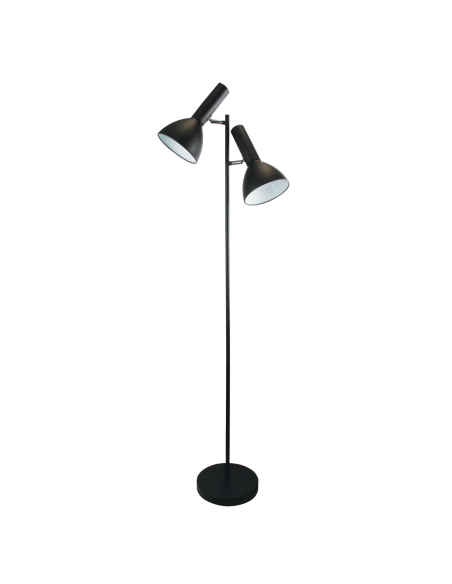 SL98572BK - Vespa Twin Floor Lamp Black