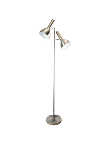 SL98572BC - Vespa Twin Floor Lamp Brushed ChromeSL98572BC