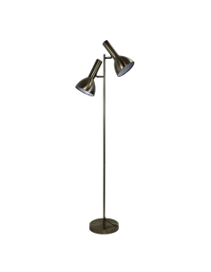 Oriel VESPA TWIN FLOOR LAMP ANTIQUE BRASSSL98572AB