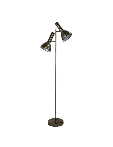 SL98572AB - Vespa Twin Floor Lamp Antique BrassSL98572AB