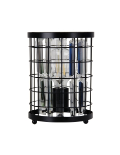 Oriel DELAWARE TABLE LAMP BLACK / CRYSTALSL94318BK