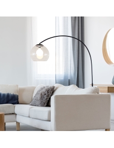 Oriel OVER ARC LAMP BLACK w ACRYLIC SHADESL91207BK 2
