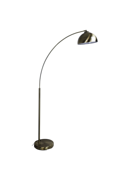 SL91201AB - Dome Arc Floor Lamp Antique Brass