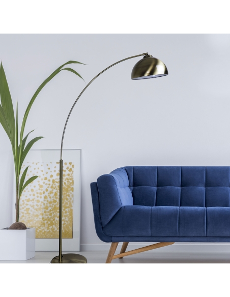 Oriel DOME ARC FLOOR LAMP ANTIQUE BRASSSL91201AB