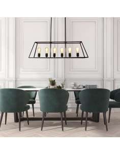Oriel Southport 6 Light Pendant Black - SL66906BK 2