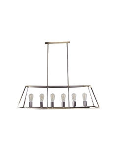 Oriel SOUTHPORT.100 6 LIGHT PENDANT BRUSHED CHROMESL66906BC