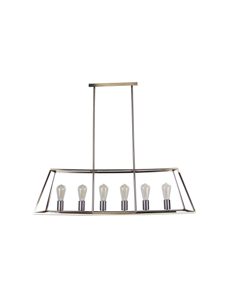 SL66906BC - Southport 100 6 Light Pendant Brushed Chrome