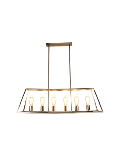 Oriel SOUTHPORT.100 6 LIGHT PENDANT BRUSHED CHROMESL66906BC 2