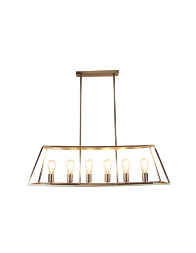 SL66906BC - Southport 100 6 Light Pendant Brushed SL66906BC