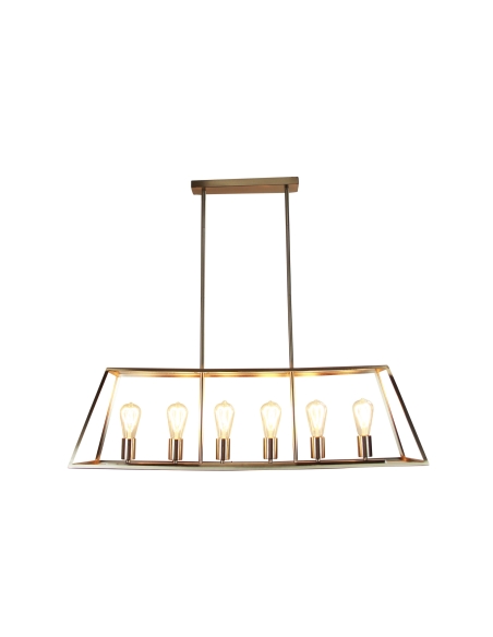 SL66906BC - Southport 100 6 Light Pendant Brushed SL66906BC