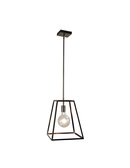 Oriel Southport 1 Light Pendant 300mm Brushed Chrome - SL66901BC