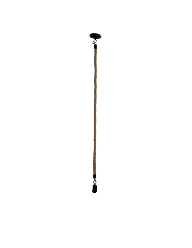 Oriel Lighting Rope Single Pendant 2000 Suspension Black
