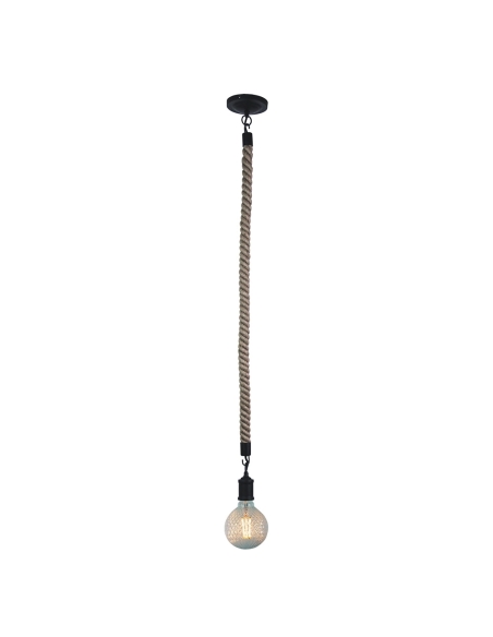 Oriel Lighting Rope Single Pendant 2000 Suspension Black - SL65012BK