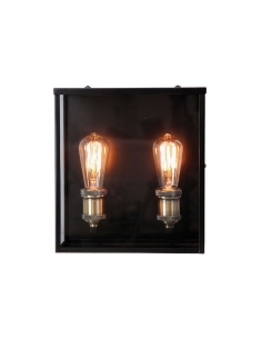 Oriel OAKLAND 2 LIGHT OUTDOOR WALL LIGHT BLACKSL64909BK 2