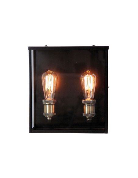 SL64909BK - Oakland 2 Light IP44 Exterior Wall SL64909BK
