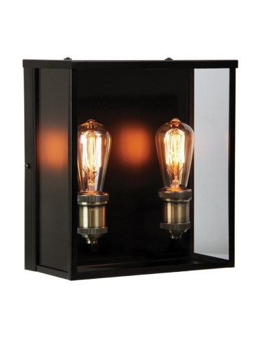 SL64909BK - Oakland 2 Light IP44 Exterior Wall SL64909BK
