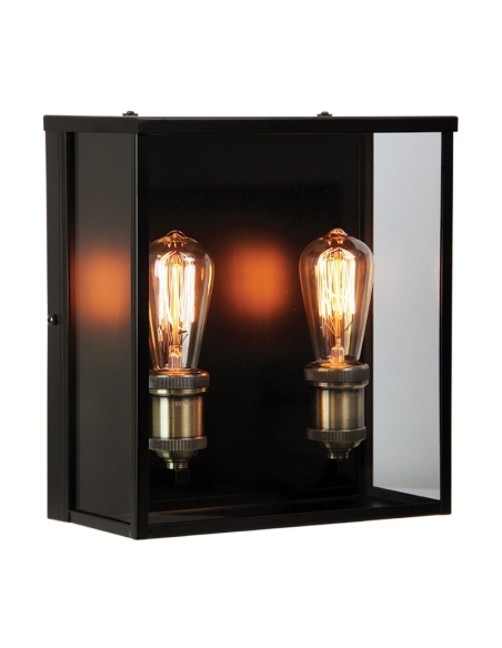 SL64909BK - Oakland 2 Light IP44 Exterior Wall SL64909BK
