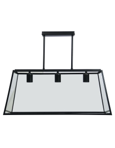 Oriel SL64903BK Eaton 3 Light Pendant Matt Black