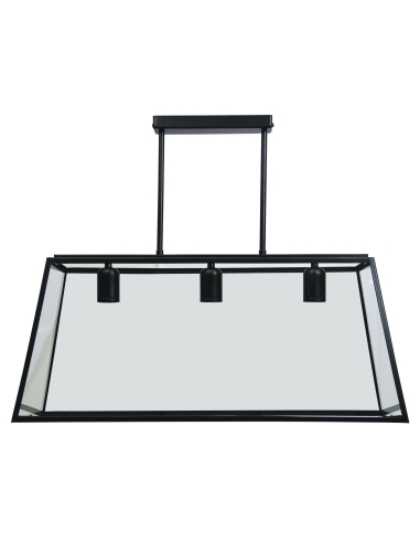 Oriel SL64903BK Eaton 3 Light Pendant Matt Black
