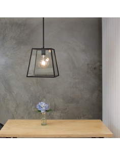 Oriel Eaton 1 Light Single Pendant Matt Black 300mm - SL64902BK 2