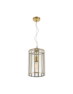 Pratt 1 Light Pendant Small 25 watt E27max Width 200mm PRATT PE20-AB