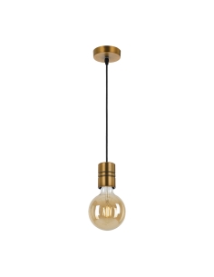 Lang 1 Light Pendant Suspension - Antique Brass LANG CS-ABBK