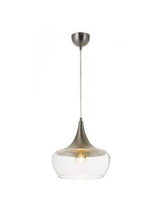 Landy 1 Light Pendant - Nickel/ClearLANDY PE30-NKCL