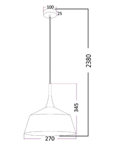 NORDIC1 - NORDIC Modern Scandinavian Small Dome NORDIC1