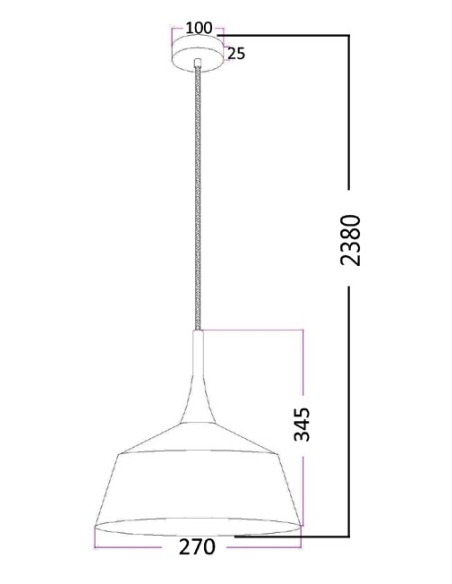 NORDIC1 - NORDIC Modern Scandinavian Small Dome NORDIC1