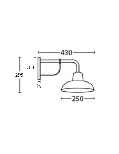 DEKSEL02 - DEKSEL Aged Copper Interior Wall Light DEKSEL02