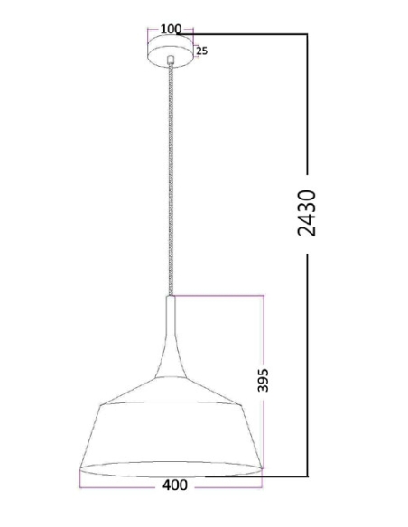 NORDIC3 - NORDIC Modern Scandinavian Medium Dome NORDIC3
