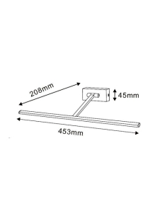 City Range LED Picture Light 4.5W 3000K Satin Nickel - ParisPARIS 2