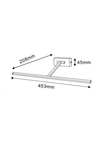 City Range LED Picture Light 4.5W 3000K Satin PARIS