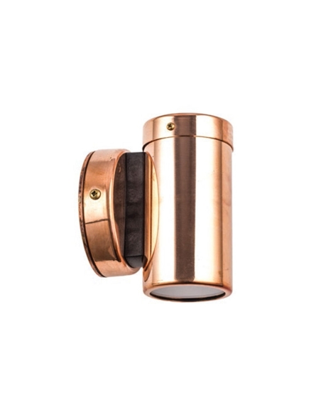 PG1FCEC - GU10 Exterior Wall Pillar Spot Lights (Light Weight Copper) IP54