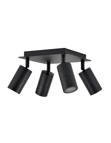 PG4SQBL - GU10 Exterior Adjustable Head Bar PG4SQBL
