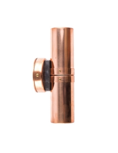 Poseidon 240V GU10 Up & Down Wall Pillar Light Solid Copper PGUDCEC