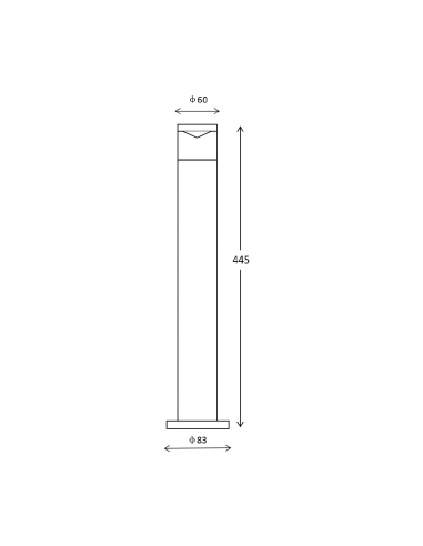 PHARE03G - PHARE GU10 Surface Mounted Black Anti PHARE03G