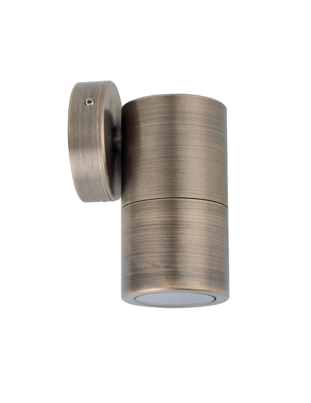 PM1FBR - MR16 Exterior Wall Pillar Spot Lights (Rustic Brass) IP65