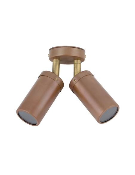 PM2ACECA - MR16 Exterior Wall Pillar Spot Lights (Aged Copper) IP54