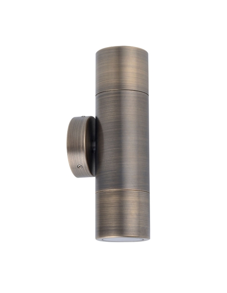PMUDBR - MR16 Exterior Wall Pillar Spot Lights (Rustic Brass) IP65