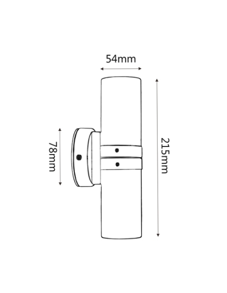 PMUDCECA - MR16 Exterior Wall Pillar Spot Lights PMUDCECA
