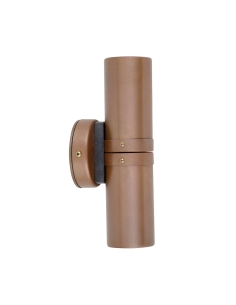 Poseidon 12V MR16 Up & Down Wall Pillar Light Aged Copper - PMUDCECA