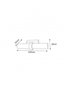 City Range LED Wall Light 6W 3000K Satin Chrome - RomeG2ROMEG2 2