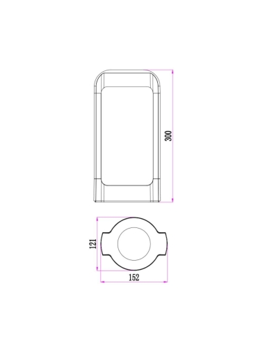 SEKER1 - SEKER LED Surface Mounted Bollard Lights SEKER1