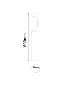 Seth 9 watt Exterior LED Surface Mounted Wall/Bollard Light SETH3 2