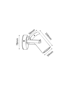 Single Adjustable 240V Exterior Copper Wall Spot Lights SG1ACEC 2